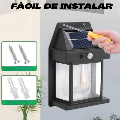 2 LÁMPARAs CON PANEL SOLAR PARA EXTERIORES